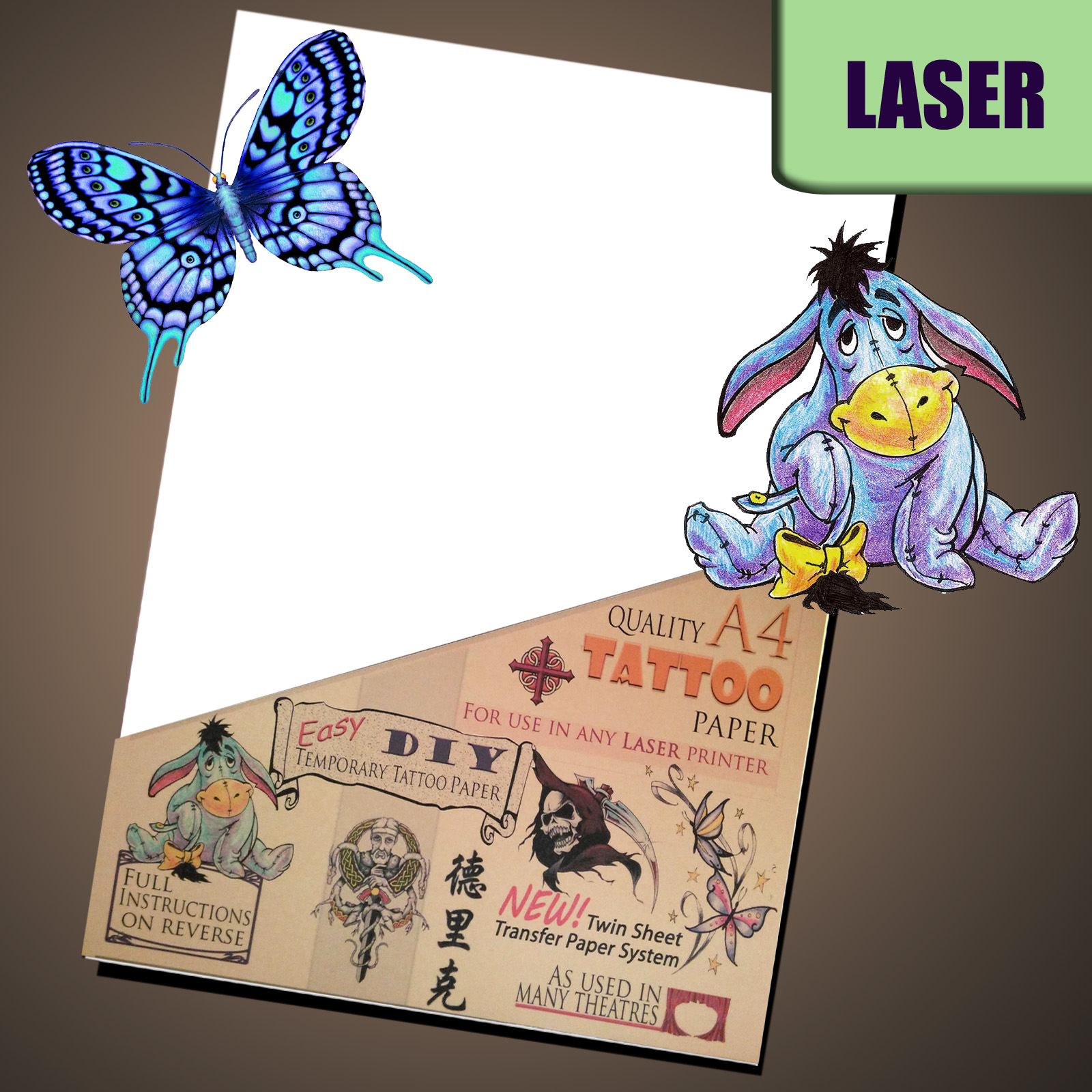 Temporary Tattoo Papers Laser Waterproof A4 